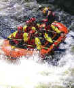 Excitement on white water near Bala
